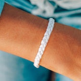 Pura Vida Braided Bracelet ~ White