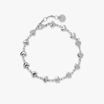 Pura Vida Amore Chain Bracelet ~ Silver