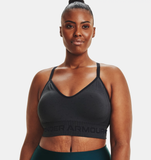 Under Armour Women's UA Seamless Low Long Heather Sports Bra