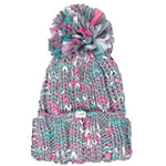 Coal The Opal Space Dye Chunky Pom Womens Beanie - Grey