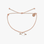 Pura Vida Lovestruck Rose Gold Charm Bracelet ~ Blush