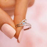 Pura Vida Opal Wave Ring ~ Silver