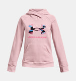 Under Armour Girls' UA Rival Fleece Big Logo Hoodie