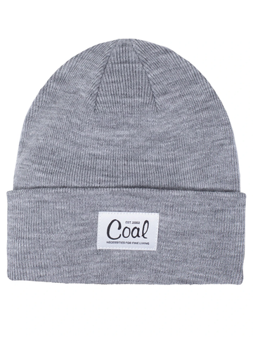 Coal The Mel Recycled Polylana Knit Beanie - Heather Grey