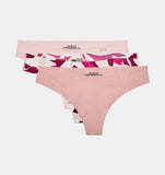 Under Armour Women's UA Pure Stretch Thong 3-Pack Printed