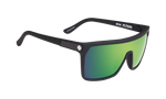 Spy Flynn Sunglasses - Matte Black - Happy Bronze with Green Spectra Mirror