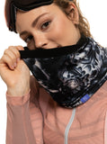 Roxy Womens Lana Neck Warmer - True Black Future Flower