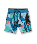 Volcom Little Boys Knife Aquatic Mod-Tech Trunks