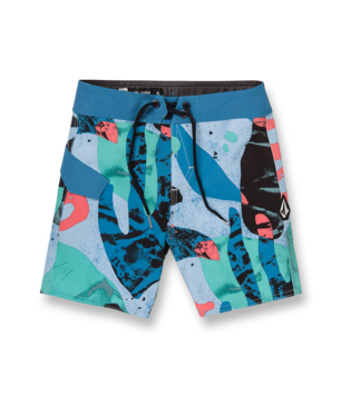 Volcom Little Boys Knife Aquatic Mod-Tech Trunks