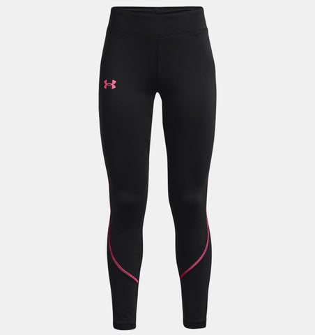 Under Armour Kids' HeatGear® Armour Ankle Crop Leggings Pink Punk