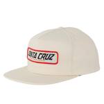 Santa Cruz Sun Down Ray Strip Snapback  Hat - Off White