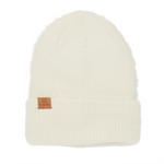 Coal The Pearl Fuzzy Knit Womens Beanie - Off White