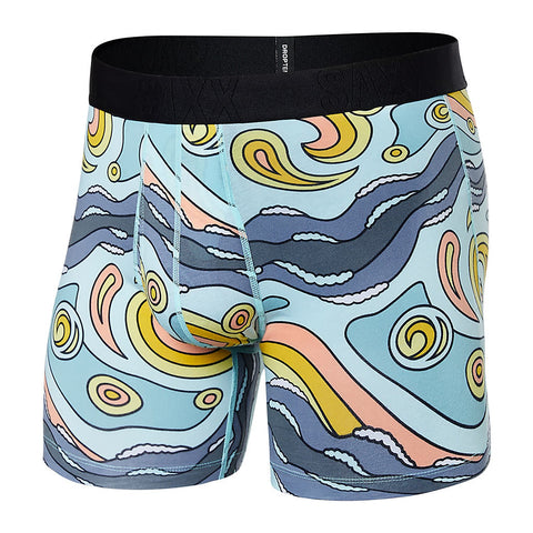 Saxx Droptemp™ Cooling Cotton Underwear - Starry Surf- Light Blue