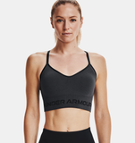 Under Armour Women's UA Seamless Low Long Heather Sports Bra