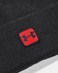 Under Armour Men's UA Halftime Cuff Beanie - Black / Bolt Red