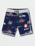 Volcom Boys Isle Hoppa Scallop Trunks