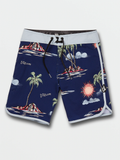 Volcom Boys Isle Hoppa Scallop Trunks