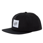 Santa Cruz SunOval Dot Mono Snapback Mid Hat - Black