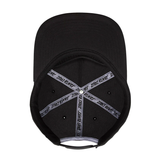 Santa Cruz SunOval Dot Mono Snapback Mid Hat - Black