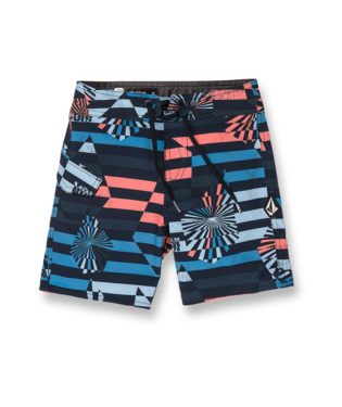 Volcom Little Boys Stone Stripe Mod-Tech Trunks