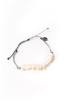 Pura Vida Mop Shell Chip Bracelet ~ Smoke Blue