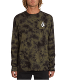 Volcom Mens Iconic Stone Dye Long Sleeve Tee