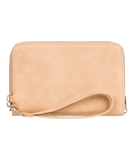Roxy Womens Back In Brooklyn Zip-Around Wallet - Beige