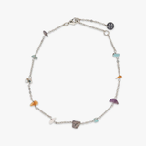 Pura Vida Rainbow Chip Chain Anklet