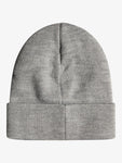 Quiksilver Mens Brigade Fold-Over Grey Beanie - Heather Grey