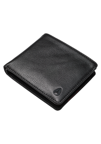 Nixon Pass Leather Coin Wallet - Black
