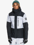 Quiksilver Mens Mission Insulated White Camo Snow Jacket