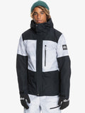 Quiksilver Mens Mission Insulated White Camo Snow Jacket