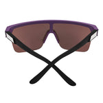 Spy Flynn 5050 Sunglasses - Matte Purple Matte Black - Happy Bronze Platinum Mirror