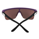 Spy Flynn 5050 Sunglasses - Matte Purple Matte Black - Happy Bronze Platinum Mirror