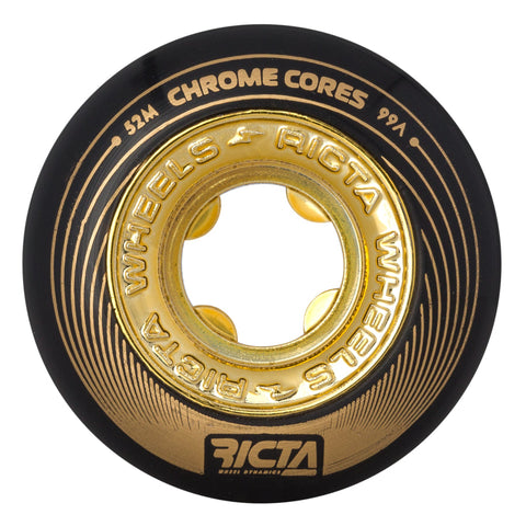 Ricta Wheels Chrome Core Blk/Gold 99A
