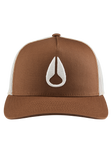 Nixon Iconed Trucker Hat - Brown/Off White