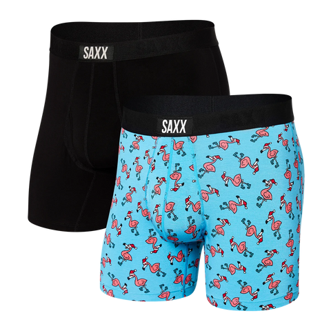 Saxx Ultra Underwear 2 Pack - Fa-La-Mingo/Black