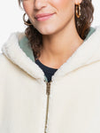 Roxy Womens Border Line Zip Sherpa Fleece