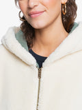 Roxy Womens Border Line Zip Sherpa Fleece