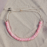 Pura Vida Pink Pura Shell Cord Bracelet ~ Neutral