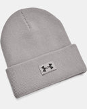 Under Armour Women's UA Around Town Cuff Beanie - Gray Wolf / Jet Gray