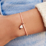 Pura Vida Lovestruck Rose Gold Charm Bracelet ~ Blush