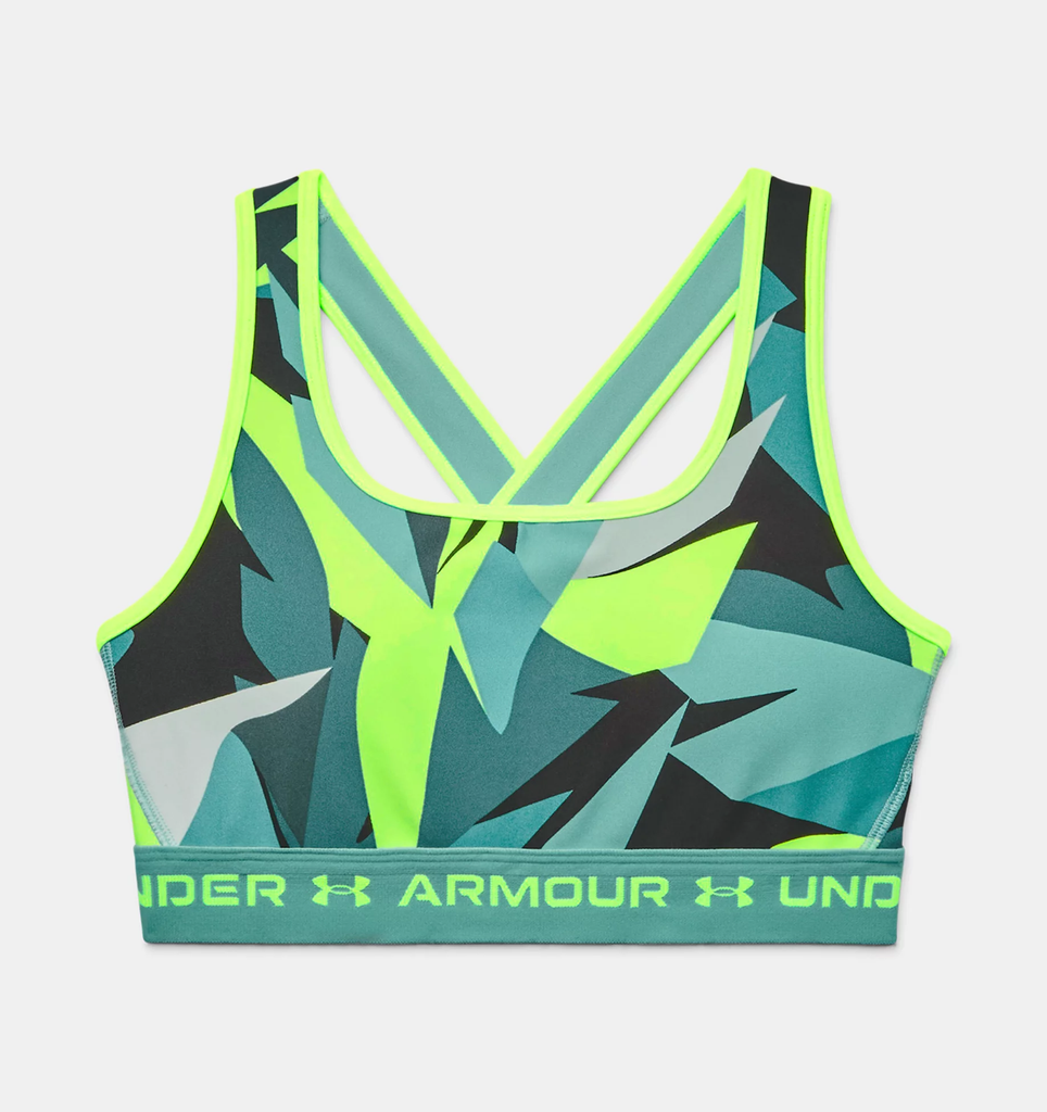 Under Armour Women's Armour® Mid Crossback Printed Sports Bra