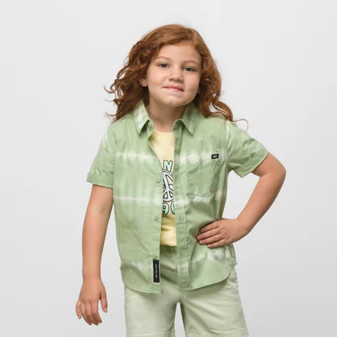 Vans Little Boys Peace Of Mind S/S  Button-Up Shirt