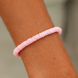 Pura Vida Pink Pura Shell Cord Bracelet ~ Neutral