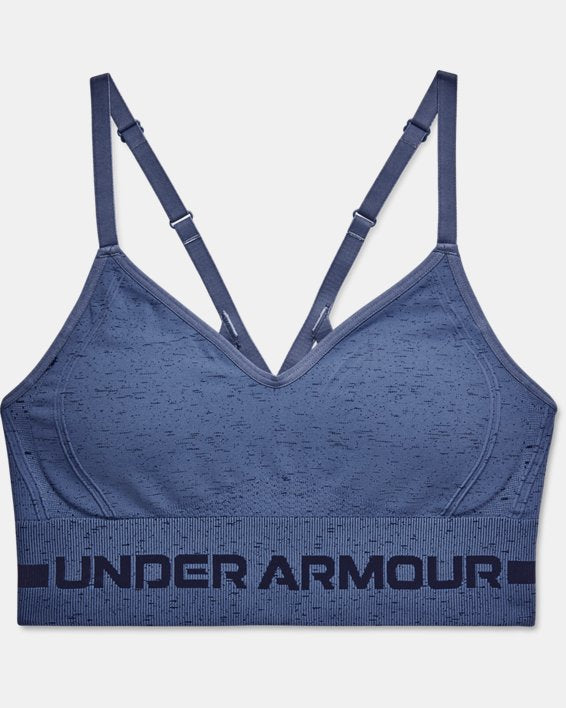 Women's UA Seamless Low Long Heather Sports Bra | Under Armour