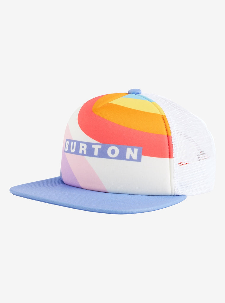 Burton I 80 Trucker Snapback Hat Stout White Rainbow Mashup