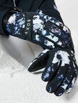 Roxy Womens Jetty Snowboard/Ski Gloves - True Black Black Flowers