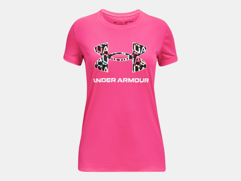 Under Armour Girls' UA Tech™ Solid Print Big Logo S/S Shirt