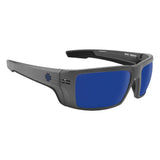 Spy Rebar ANSI Sunglasses - Matte Gunmetal  - Happy Gray Green Polar Dark Blue Spectra Mirror